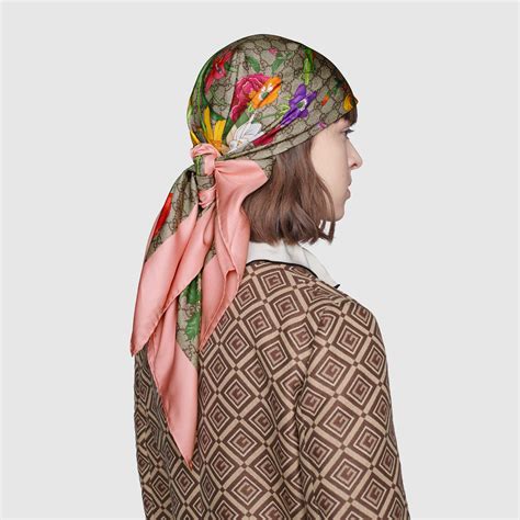 gucci scarf colors|Gucci silk head scarf.